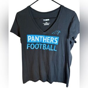 Panthers Football V Neck T shirt